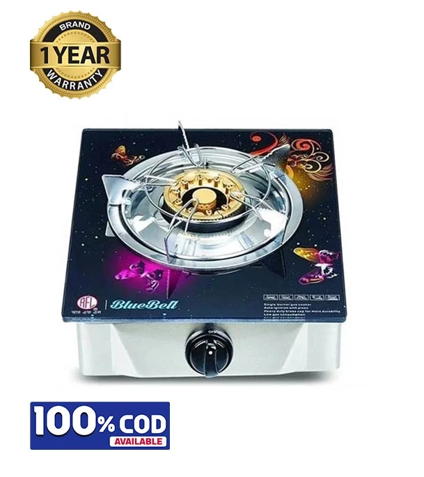 RFL Single Glass Gas Stove Bluebell
